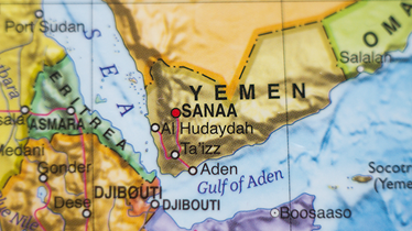 Yemen's location on a map.