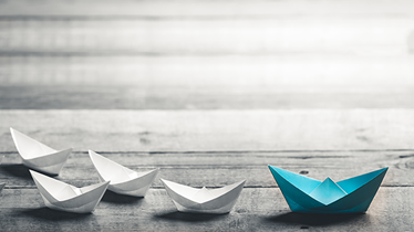 image of paper boats