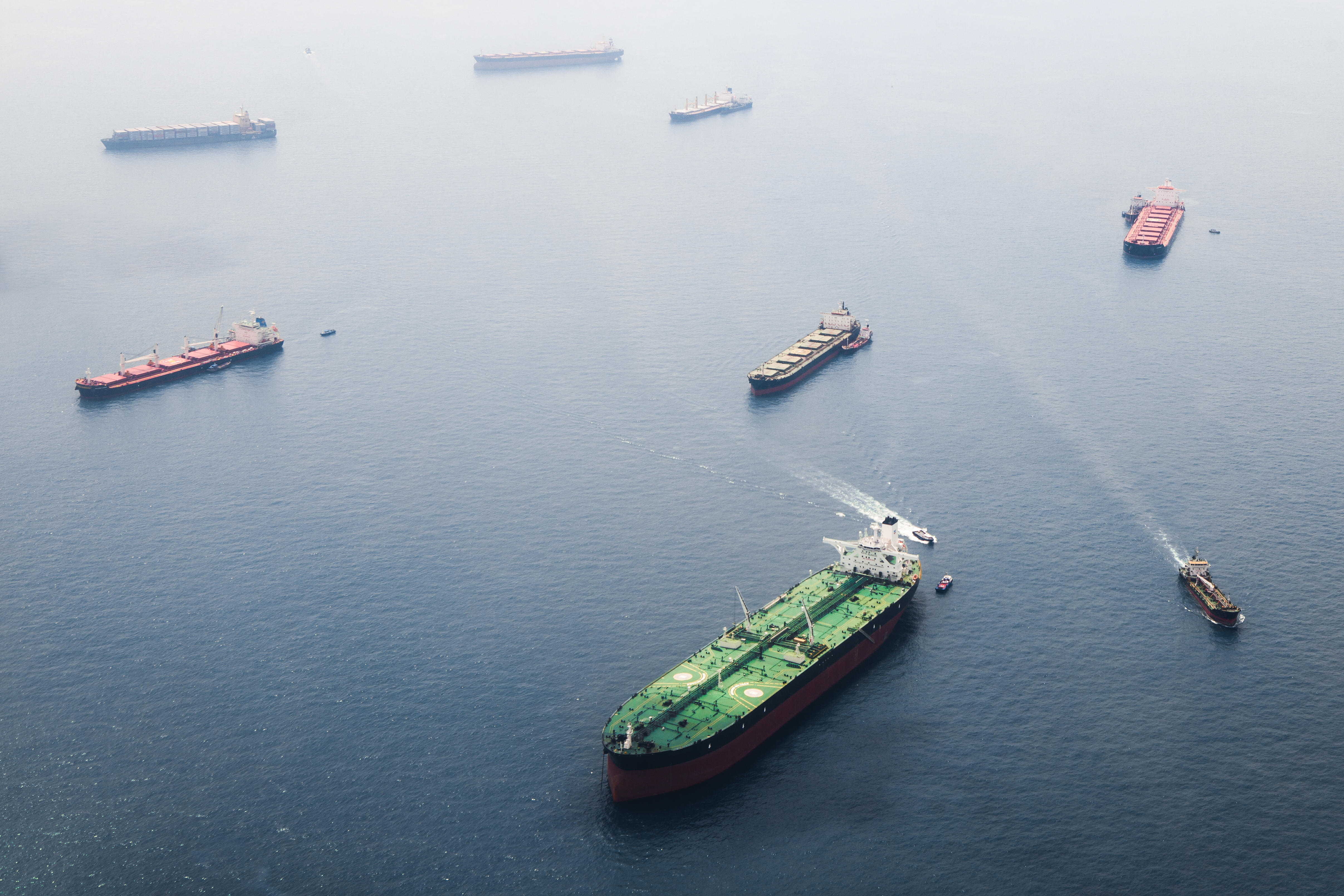 ships on sea