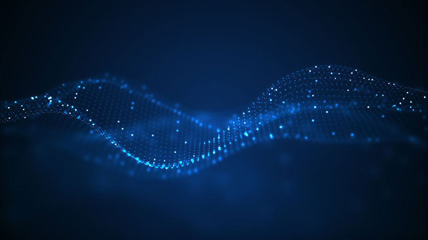 Digitised Blue Wave