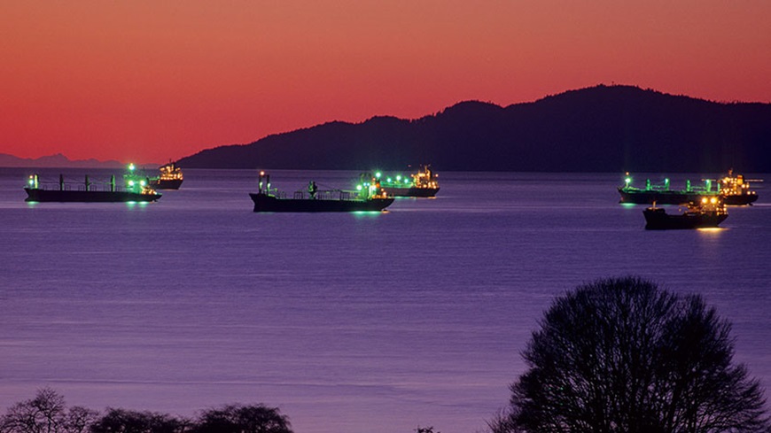 ships at night