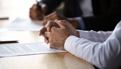 lawyer in a meeting