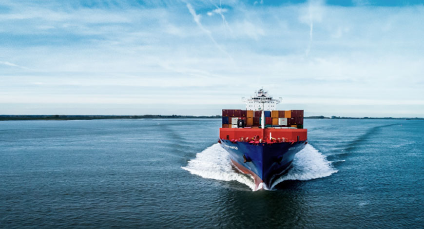 ship coming towards camera