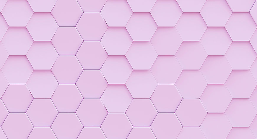 pink honeycomb of tiles