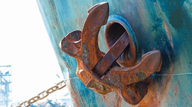 old ship anchor